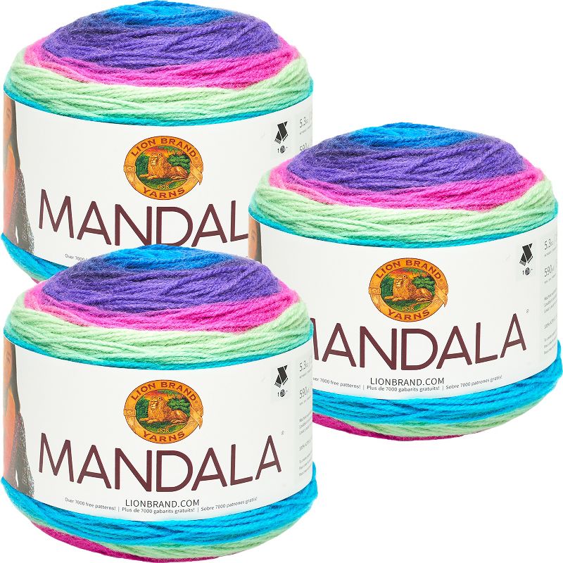 (3 Pack) Lion Brand Mandala Yarn - Troll, 1 of 4