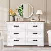 Dresser for Bedroom with 5/6 Drawers, Tall Wood Drawer Dresser Chest of Drawers for Closet - 3 of 4