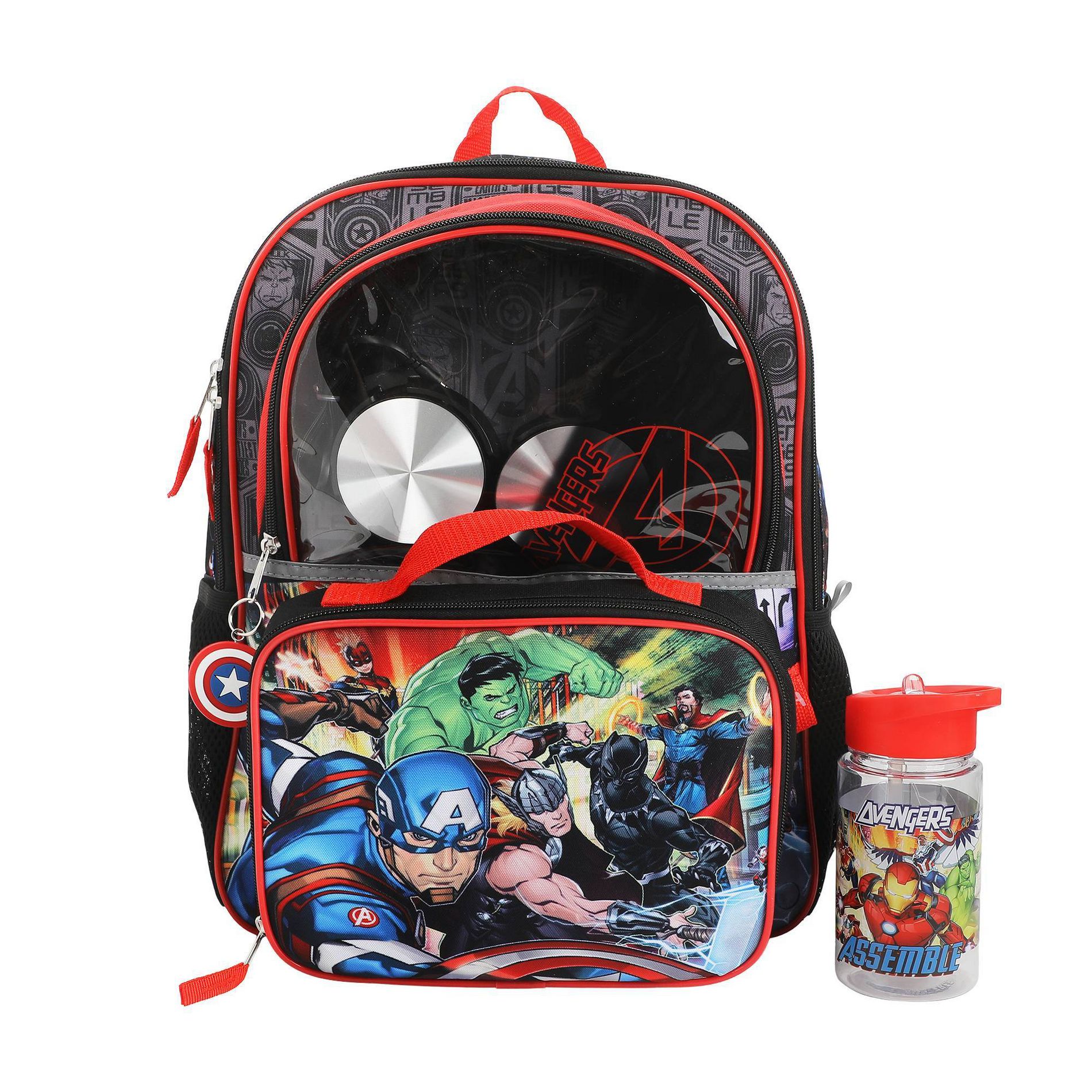 Avengers Kids' 15.5L Backpack with HP - Black