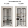 Unipaws Extra Tall Cat Gate - Black | Multiple Sizes - 4 of 4