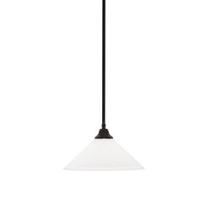 Toltec Lighting Any 1 - Light Pendant in  Espresso with 16" White Muslin Shade - 1 of 1