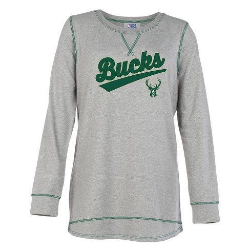 NBA MILWAUKEE BUCKS CLASSIC WOMEN'S CREWNECK (FOREST GREEN) – Pro Standard