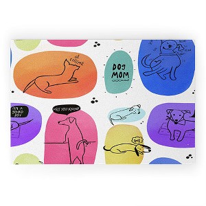 Isa Zapata Mutt Mom Looped Vinyl Welcome Mat - Society6 - 1 of 4