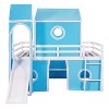 Acekool Full Loft Bed - Playhouse Design with Storage & Tent Tower - 3 of 4