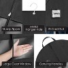 Mber 43" Garment Bags for Travel, Garment Bags Hanging Clothes, Travel Suit Bag Closet Storage For Dress Clothes Costumes Coats Shoes, Black - 3 of 4