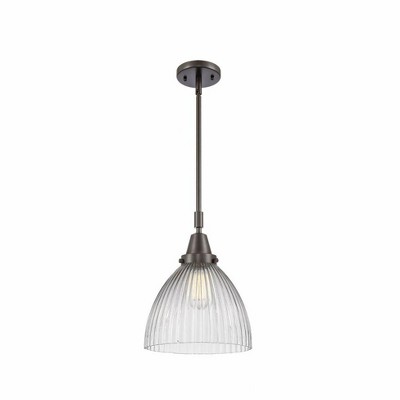 Seneca Falls - 1 Light Stem Hung Mini Pendant In Traditional Style-13.13 Inches Tall and 9.5 Inches Wide