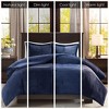 Kumasinova 3PCS Plush Down Alternative Comforter Set,Bedding Comforter Sets with Shams,Hypoallergenic Down Alternative,Dust-Proof,Brown - 4 of 4
