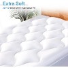 PDTEND Dual Layer 4 in. Memory Foam Mattress Topper with 8-21 in. Deep Pocket - 2 of 4