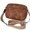 Generic Quilted Crossbody Bags for Women Vegan Leather Purses Small Shoulder Handbags with Wide Strap Brown - 4 of 4