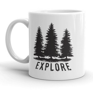 Crazy Dog T-Shirts Explore Mug Cool Outdoors Camping Adventure Coffee Cup - 11oz - 1 of 4