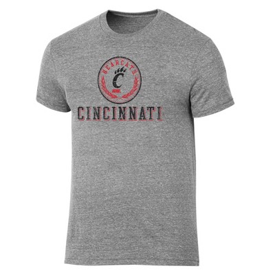 NCAA Cincinnati Bearcats Men's Gray Tri-Blend T-Shirt