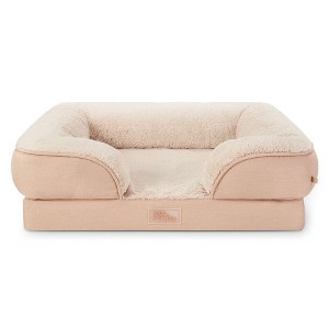 TOWN & COUNTRY EVERYDAY CuddleTown Comfy Solid Bolster Sofa Pet Bed - 1 of 4