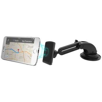Macally Dashboard and Windshield Suction Cup Magnetic Phone Mount Holder With Extendable Arm