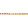 Black Bow Jewelry 4.5mm, 14k Yellow Gold, Diamond Cut Solid Rope Chain Necklace - 4 of 4