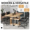 ChicFurnit Dining Sets Extendable Table Set with Storage Rack and PU Leather Chairs for Kitchen Dining Room, Black, 40.88"*20.69"*10.6" - 4 of 4