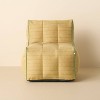 Natural Stripe with Green Trim Armless Outdoor Patio Cushion Chair - Hearth & Hand™ with Magnolia - 3 of 4
