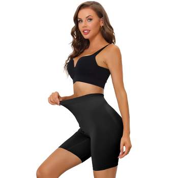 Allegra K Women's High Waisted Tummy Control Butt Lifter Lace Shapewear  Black Medium : Target