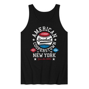 Men's - Instant Message - American Baseball Cooperstown Graphic Tank Top - 1 of 4