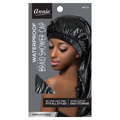 Annie Max Jumbo Braid Shower Cap - Black