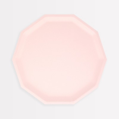 Meri Meri Pink Decagon Compostable Side Plates (Pack of 8)