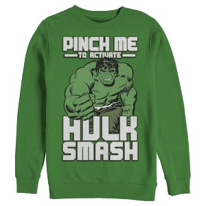 Men's Marvel St. Patrick's Day Hulk Smash Sweatshirt - 1 of 3
