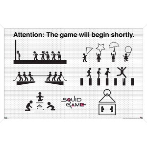 Trends International Netflix Squid Game - Games Framed Wall Poster Prints - 1 of 4