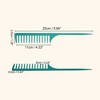 Unique Bargains Portable Plastic Wide Tooth Tip Tail Hair Combs 1 Pc - 2 of 4