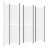 vidaXL 6-Panel Room Divider White 118.1"x78.7" Fabric - 4 of 4