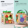6-in-1 Activity Cube - Montessori Toy for 1-3 Year Olds - Fine Motor Skills and Clock Recognition - Busy Toys for Toddlers - 2 of 4