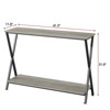 Narrow Console Table, 41" Wide Behind Couch Table, 2 Tier Entryway Tables with Storage Shelf for Living Room - 2 of 4