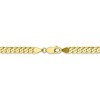 Black Bow Jewelry 4.6mm 10k Yellow Gold Flat Beveled Curb Chain Bracelet - 3 of 4
