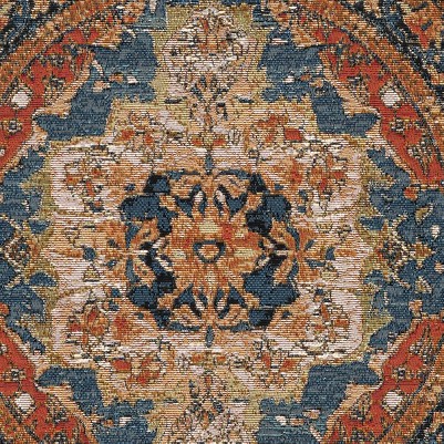 navy blue and rust red