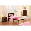 AFI Furnishings Mission Twin Extra Long Platform Bed with Open Footboard and Turbo Charger in Walnut - 3 of 4
