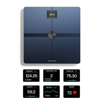 Black Glass Digital Smart Body Analysis Bathroom Scale