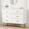 6-Drawer Dresser for Bedroom, 41.7" Wide Cabinet with Elevated Base, Chest Drawers Organizer Unit for Closet, Living Room, Hallway - 3 of 4