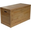 eHemco Heavy-duty Solid Hardwood Blanket Chest, Storage Trunk, Natural - 2 of 4