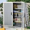 Aoxun 5 x 3FT Resin Shed with Floor and Lockable Door for Backyard, Patio, Lawn, Garage - 4 of 4