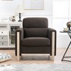 GDFStudio Hannah Comfortable Solid Wood Club Chair with Soft Cushionsa - 2 of 4