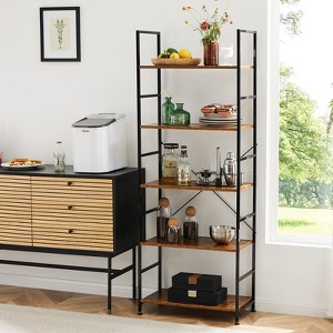 NicBex 5 Shelves Bookshelf,Modern Cube Multifunctional Display Shelf with Ample Storage for Living Room,Study Room,Home Office - 1 of 4