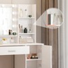 Vanity Desk with Mirror and Light, Large Drawer Three Level Storage Dresser, Bedroom Dressing Table - 4 of 4