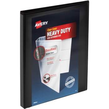 Avery View Binder Heavy-duty Slant Ring 1/2" Cap Letter-size BK 79766