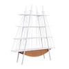 NicBex 84.6" Tall Wood & Metal Bookshelf with Open Shelves,4-Tier Bookshelf Storage Organizer,Sturdy Display Rack for Living Room,Office - 4 of 4