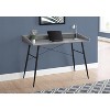 Monarch Specialties Computer Desk Home Office Laptop Storage Shelves 48InchL Work Metal Laminate Grey Black Contemporary Modern - 2 of 4