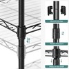 SONGMICS 6-Tier Storage Shelves, Wire Shelving Unit, Kitchen Metal Shelves, Storage Rack, 11.4 x 23.2 x 63 Inches Black - 4 of 4
