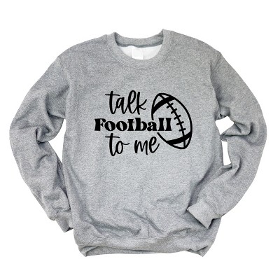 Simply Sage Market Talk Football To Me Ball Sweatshirt - 2XL - Graphite