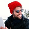 NPolar"Unisex Knit Beanie Hat – Slouchy Winter Skull Cap, Soft, Warm & Stylish – 5 Colors for Men & Women"red - 4 of 4
