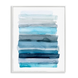 Stupell Industries Water Inspired Blue Ombre Framed Giclee Art - 1 of 4