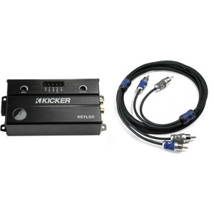 Kicker 47KEYLOC Key Series Smart Powered Line-Out Converter & 46QI24 4 Meter 2-Channel Signal Cable - 1 of 4
