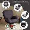 NicBex Swivel Accent Chair with Black Metal Base Frame, Office Chair for Small Spaces, Living Room, Bedroom - 2 of 4
