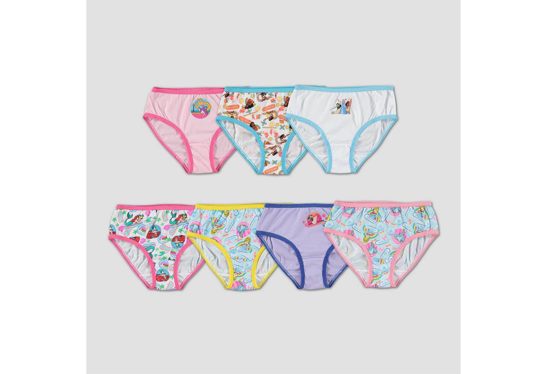 Girls' Disney Princess 7pk Underwear